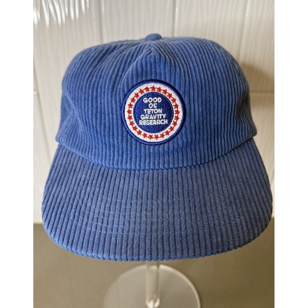 TGR Grateful Dead Corduroy Hat Blue Good Ol Teton Gravity Research Snapback EUC